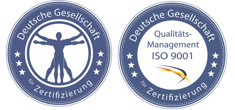 Siegel der Zertifizierung Qualitätsmanagement ISO 9001